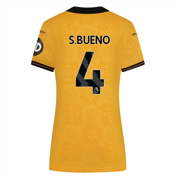 Wolverhampton Wanderers Store | Shop Official 2025-26 Wolves Pro Home Shirt – Womens S.BUENO 4 Wolves Gear